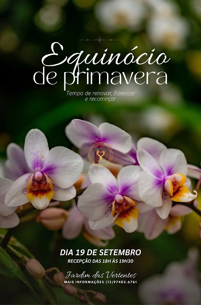 Cronograma de atividades no espaço Jardim das Vertentes