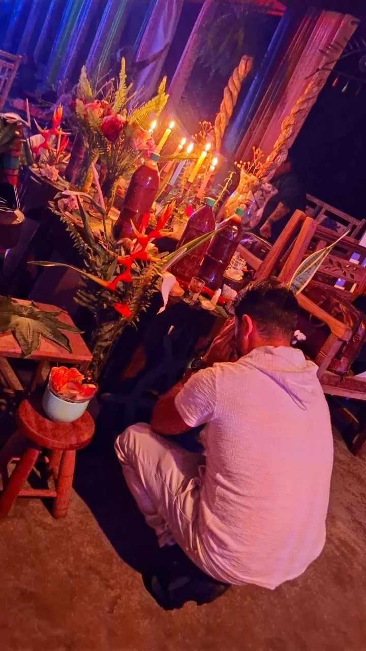 Registro da medicina sagrada Ayahuasca no espaço Jardim das Vertentes