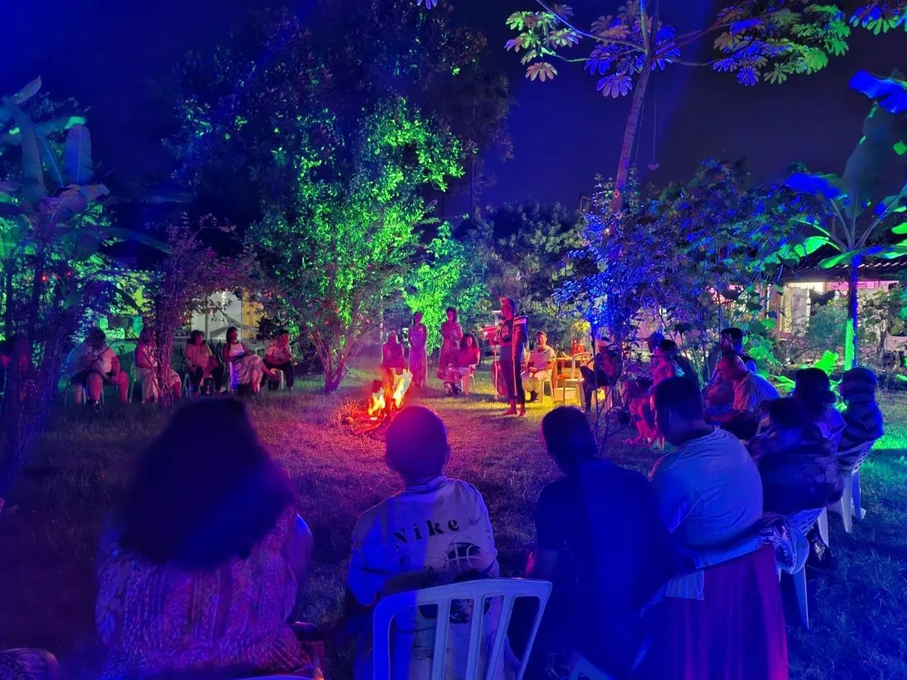 Registro da medicina sagrada Jurema (chá) no espaço Jardim das Vertentes