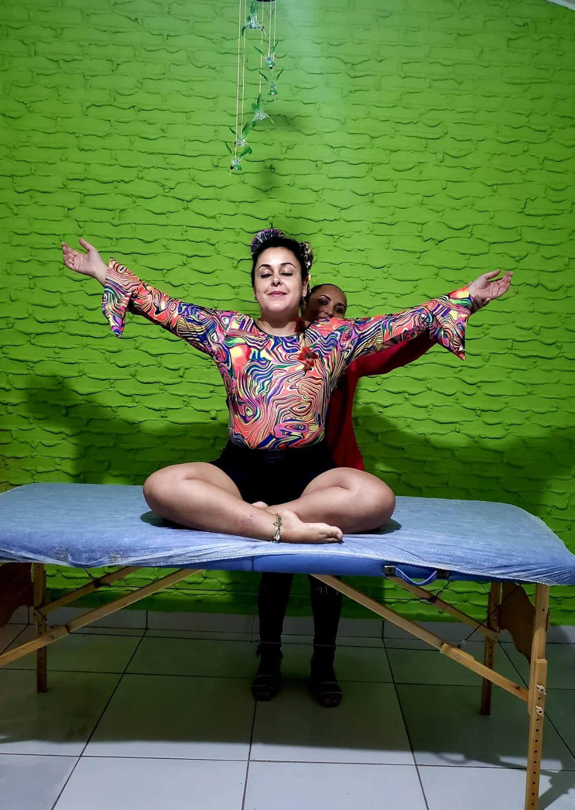 Sessão de terapia integrativa Alinhamento Energético no Jardim das Vertentes